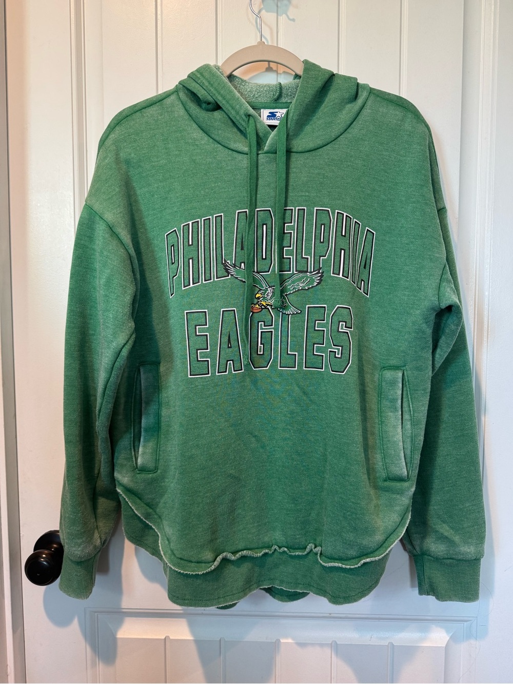 STARTER Green Philadelphia Eagles Hoodie Small